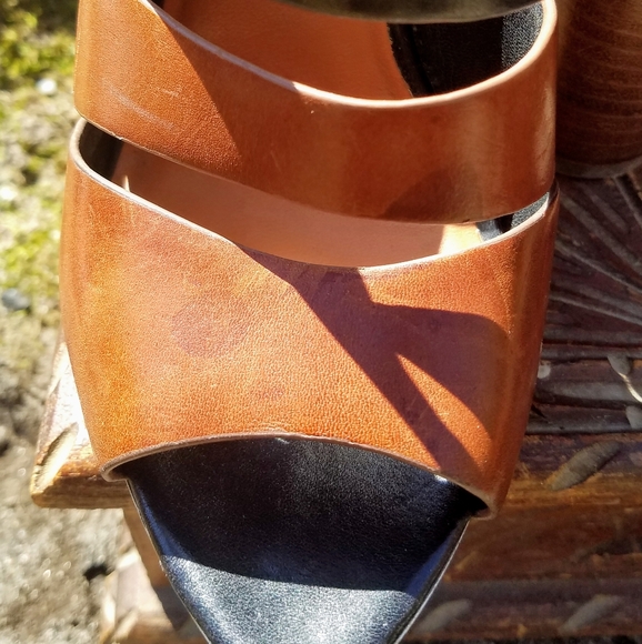 Rebecca Minkoff Mules Sandals 4" Stacked Heels - Picture 5 of 8